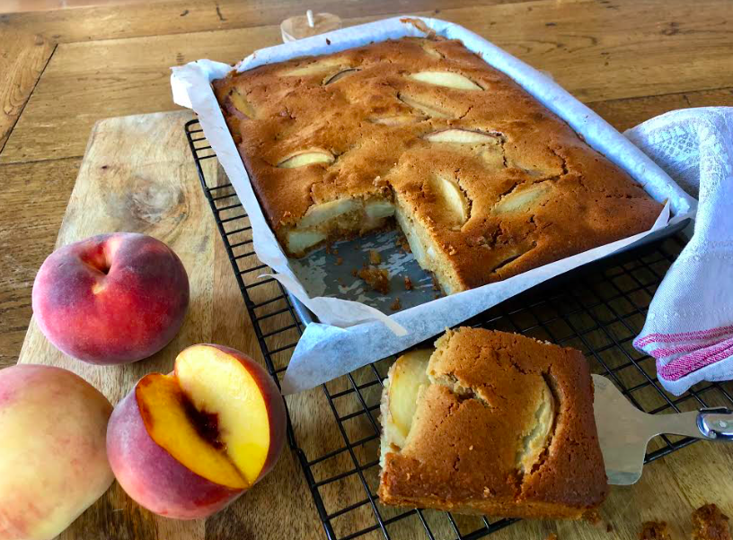 Swanbourne Market — Peach and Ginger Sour Cream Slice