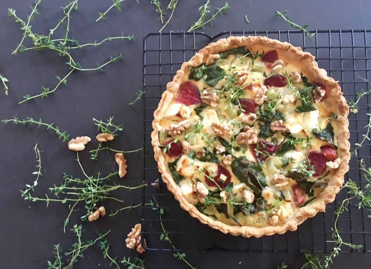 Swanbourne Market — Baby Beet and Silverbeet Tart